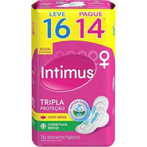 ABSORVENTE INTIMUS C/ ABAS SECA C/16UN