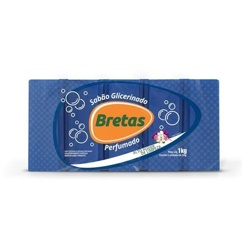 Sabão Glicerinado Perfumado 200g Bretas com 5un