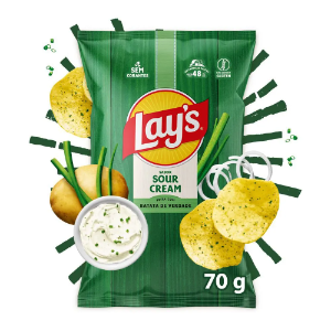 SALGADINHO LAYS SOUR CREAM 70G