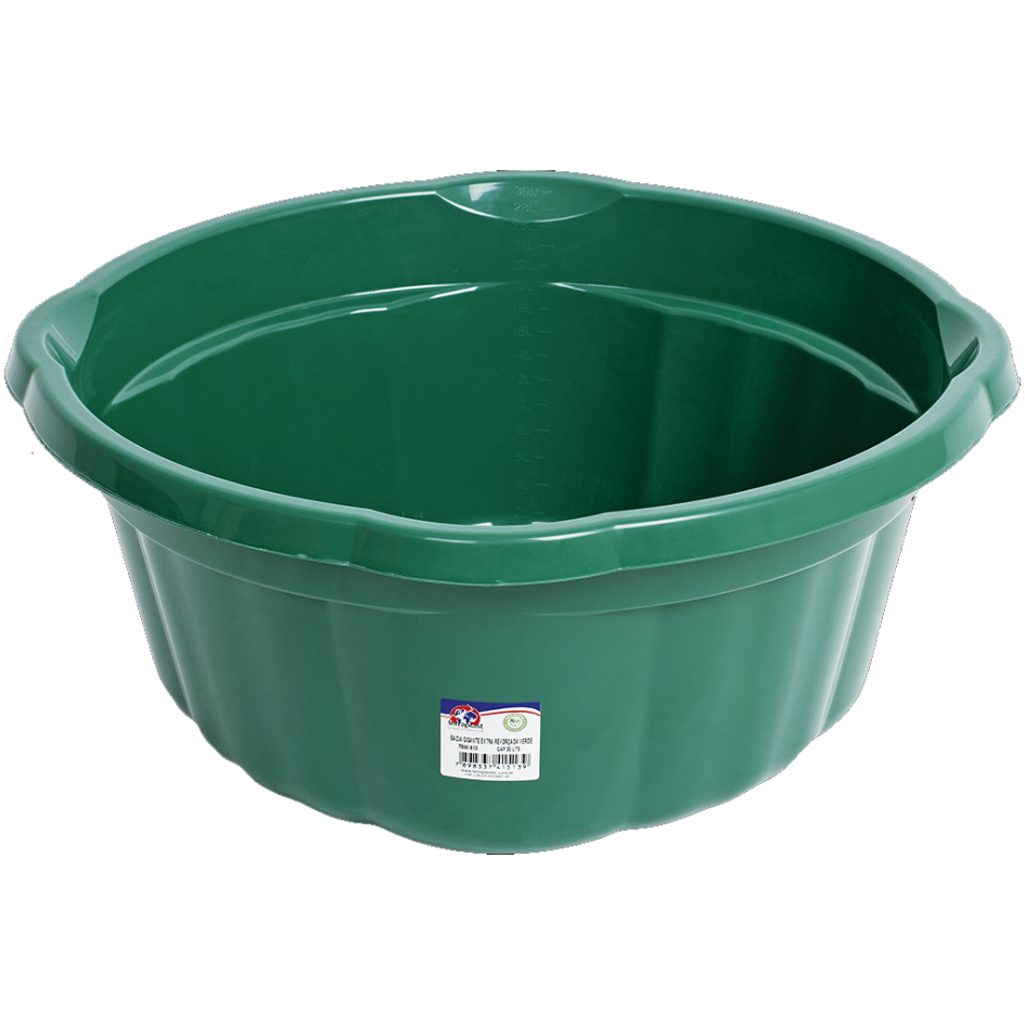 BACIA GIGANTE TERRAPLAST EXTRA REFORÇADA VERDE 30L