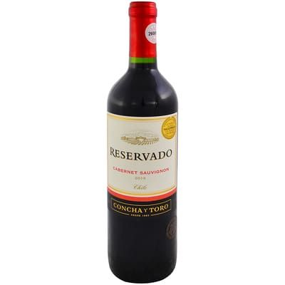 Vinho Chileno Tinto Meio Seco Reservado Cabernet Sauvignon Concha Y Toro 750ml