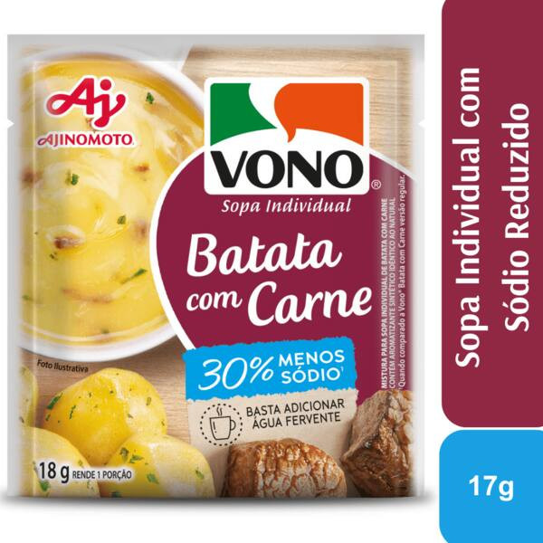 Sopa de Batata com Carne Vono Ajinomoto 18g