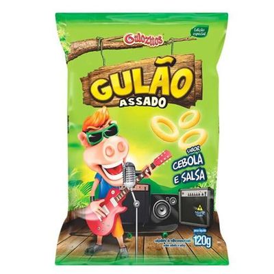 Salgadinho Gulão Cebola e Salsa Embalagem 120g