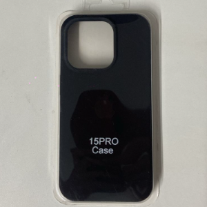 CAPA PRETO IPHONE 15 PRO  SILICONE CASE