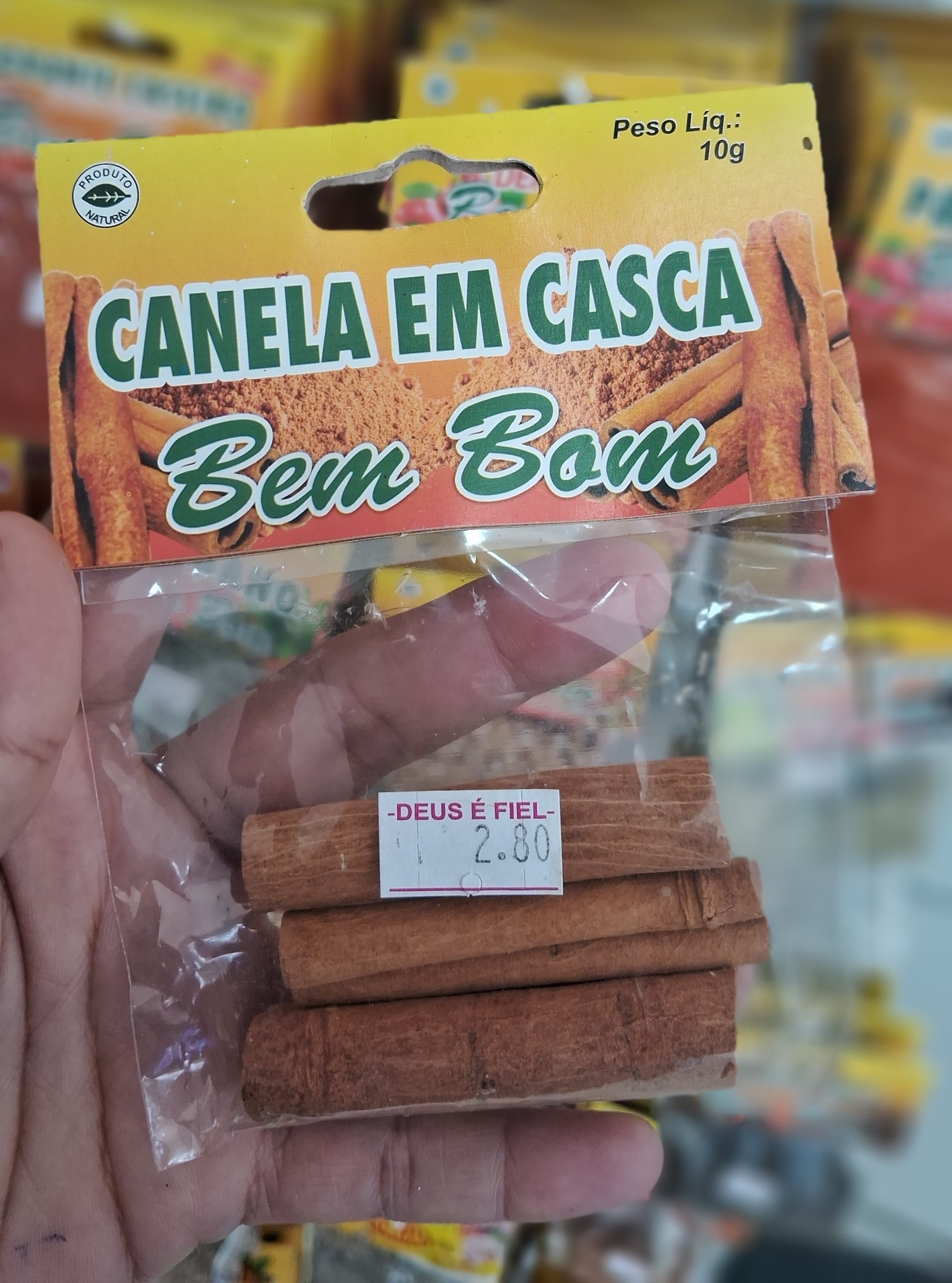 Canela em casca bem bom (10g)