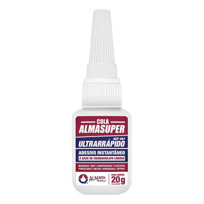 Adesivo Instantâneo Ultrarrápido 20g - Almasuper 