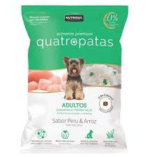 Racao 4 Patas Raças peq. e médias Peru e Arroz 1Kg 