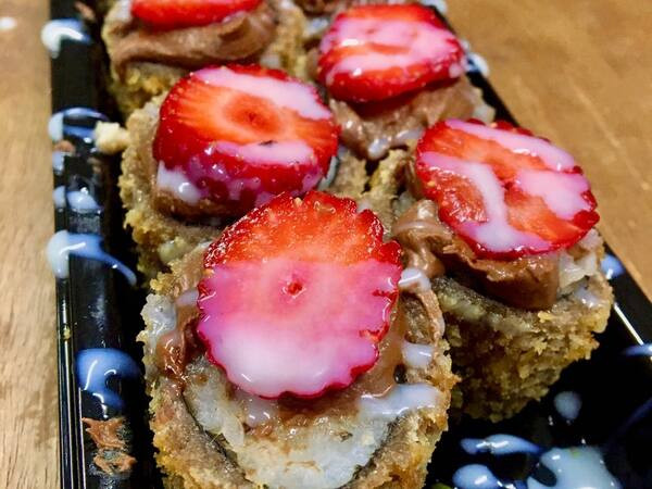 Hot roll doce banana