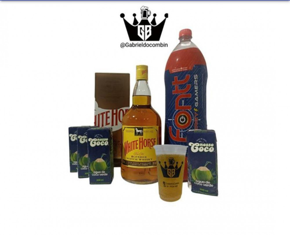 Combo White Horse 1L com 6 gelos 