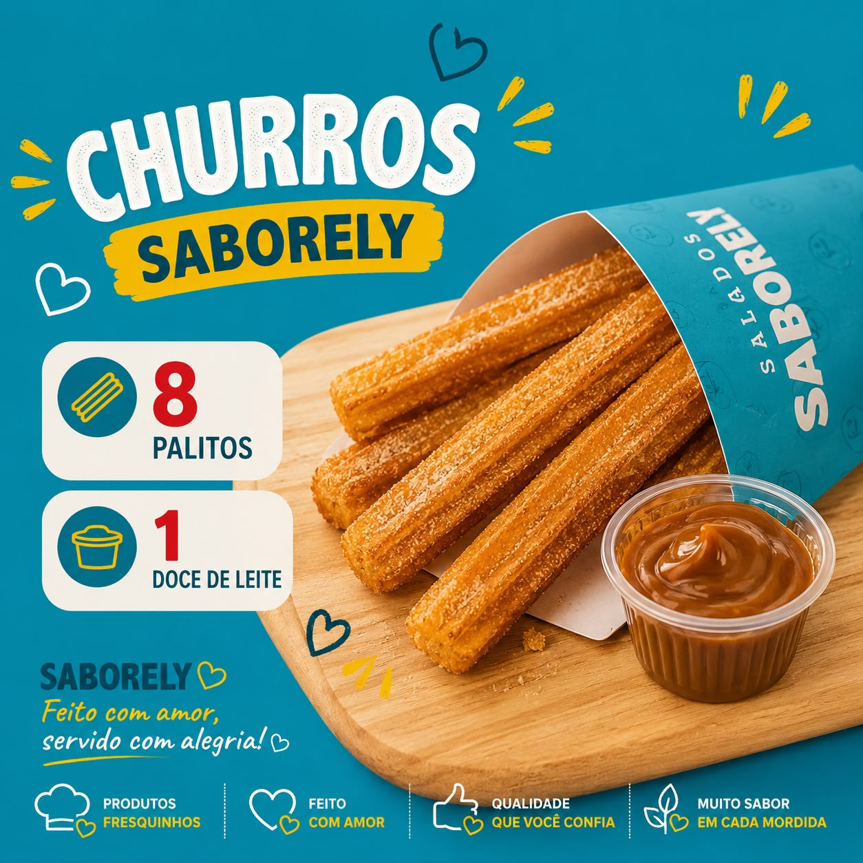 8 CHURROS DOCES