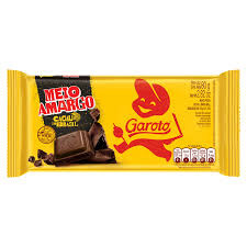 CHOCOLATE TABLETE GAROTO MEIO AMARGO 80G