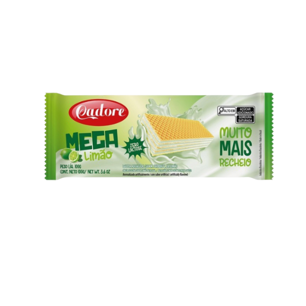 Biscoito Cadore Wafer Mega Limao 100g 