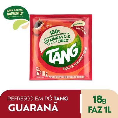 Refresco em Pó Sabor Guaraná Tang 18g