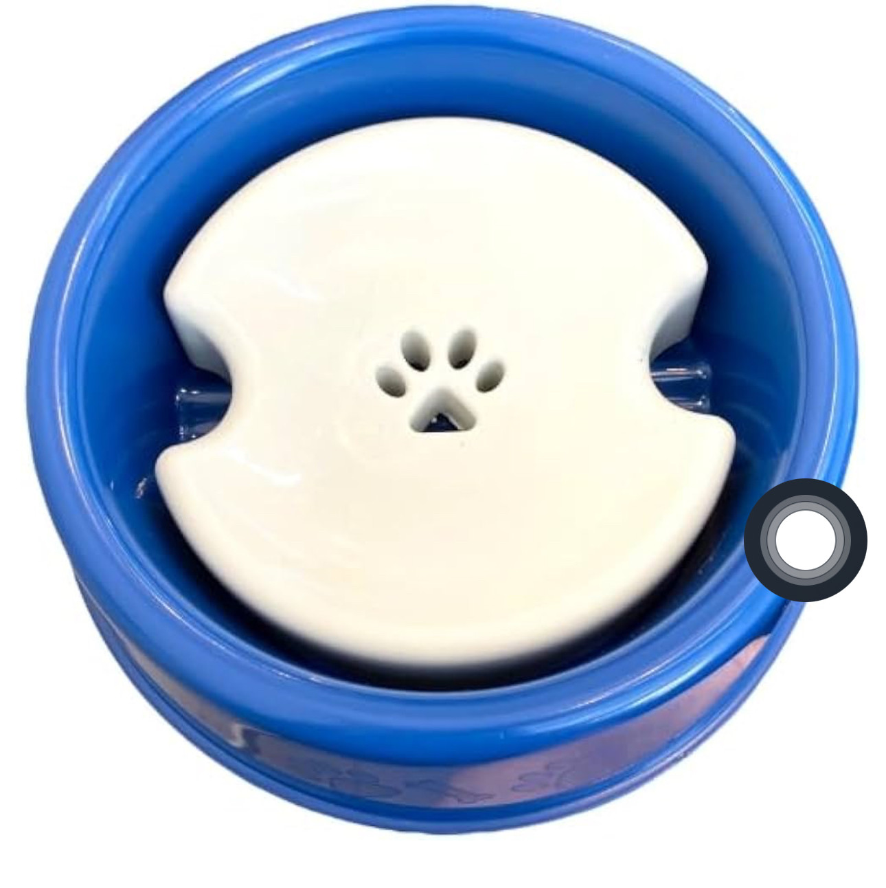 Bebedouro Pelos Longos com boia Azul