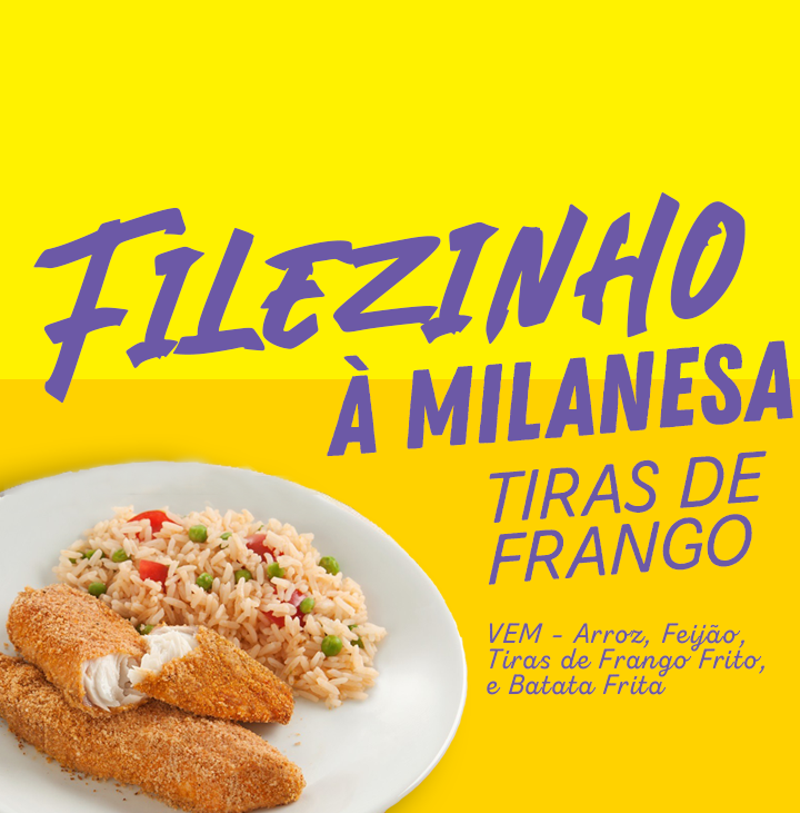 FILEZINHO A MILANEZA (tiras de frango)