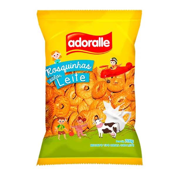 ROSQUINHA ADORALLE LEITE 600G