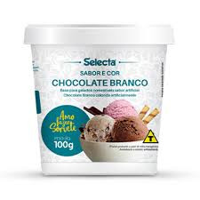 PO P/ SORVETE SELECTA CHOCOLATE BRANCO 100G