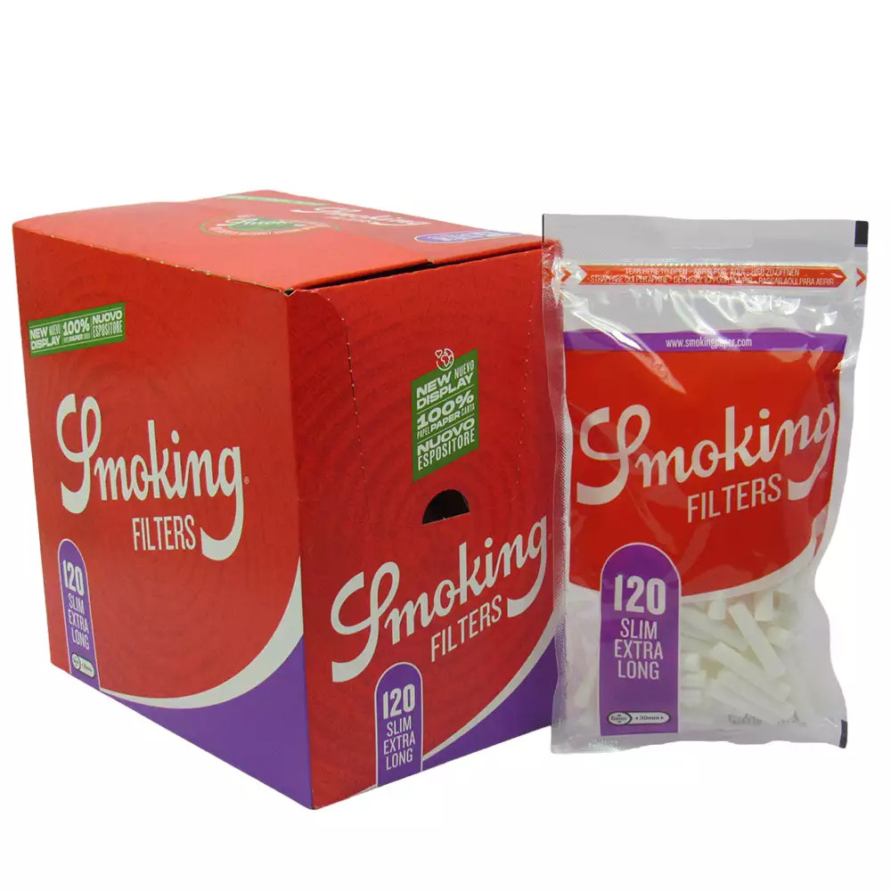 FILTRO SMOKING SLIM EXTRA LONGO