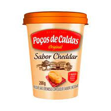 Requeijão Poços de Caldas sabor cheddar 200g