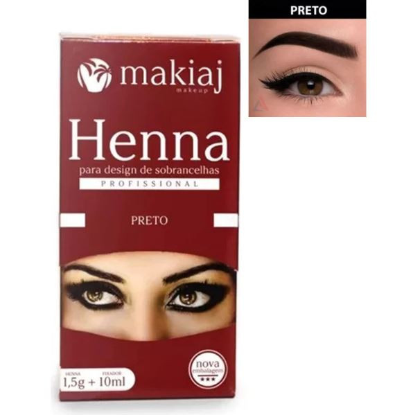 HENNA P/ DESIGN DE SOBRANCELHAS PRETO