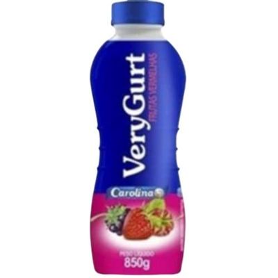 Iogurte Frutas Vermelhas Very Gurt Carolina 800g