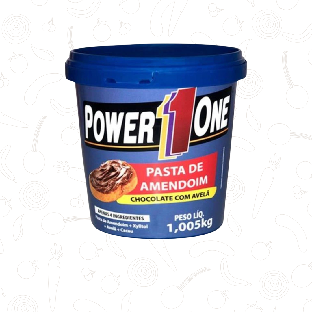 Pasta de Amendoim Chocolate c/ Avela Power One 1Kg