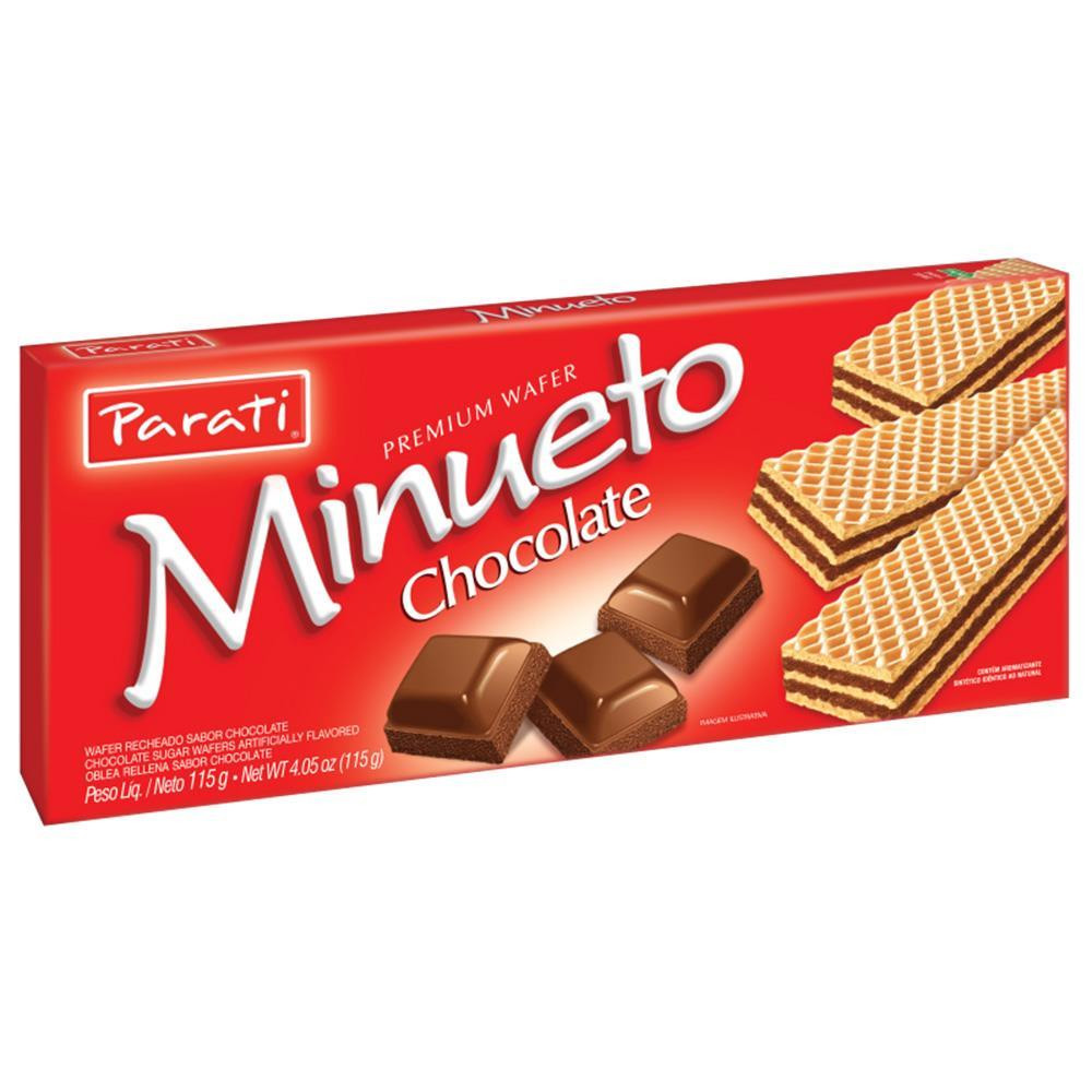 Biscoito Parati Minueto Wafer Chocolate 81g
