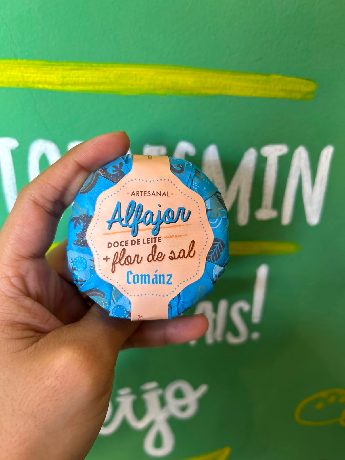 Alfajor Artesanal Doce de Leite e Flor de Sal  - 85g