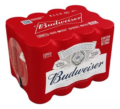 Pack com 12 Cervejas Budweiser Lata 350ml