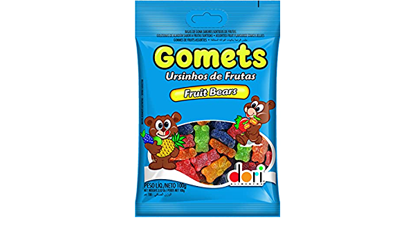 GOMETS DORI URSINHOS FRUTAS SC100G