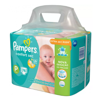 FRALDA PAMPERS CONFORTSEC BAG P