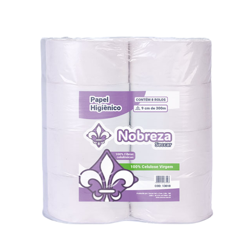 PAPEL HIG NOBREZA 100% CEL 09X300 FD C8