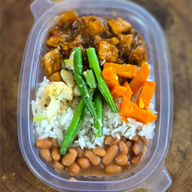 LOMBINHO BARBECUE ACEBOLADO C/ ARROZ BRANCO 220 GRAMAS Congelado.