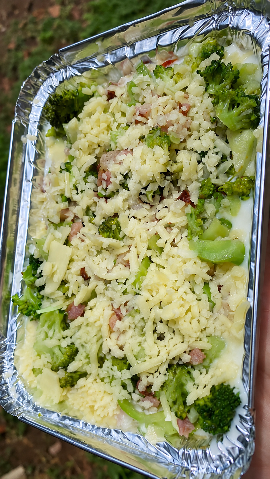 Lasanha Brócolis com Bacon