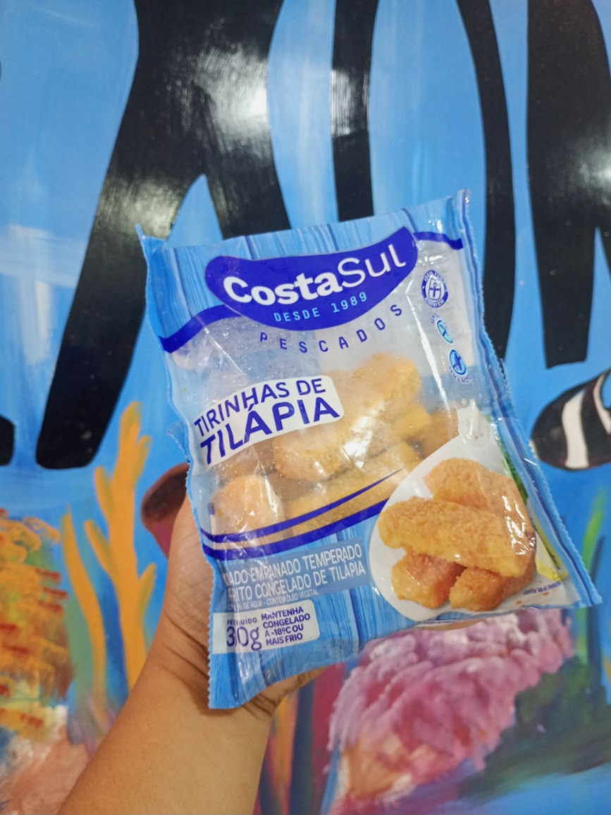 Tirinhas de tilápia costa sul