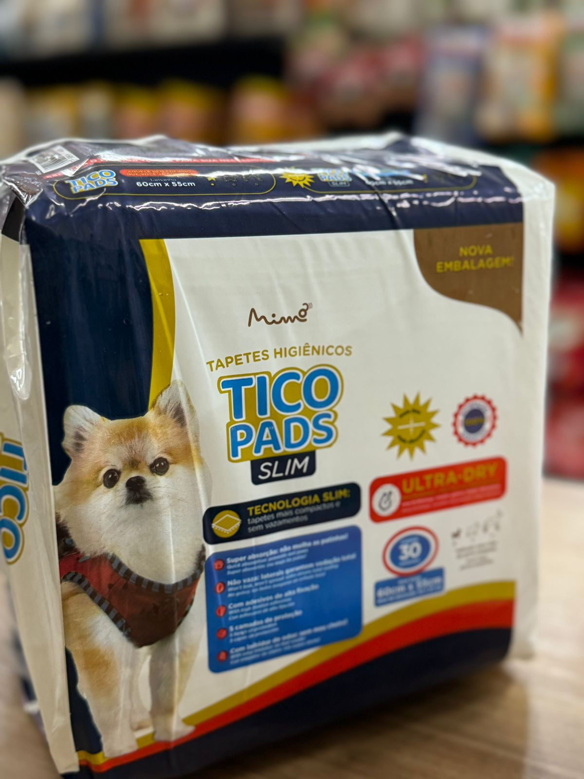 Tapete Higiênico Tico Pads Slim 60x55