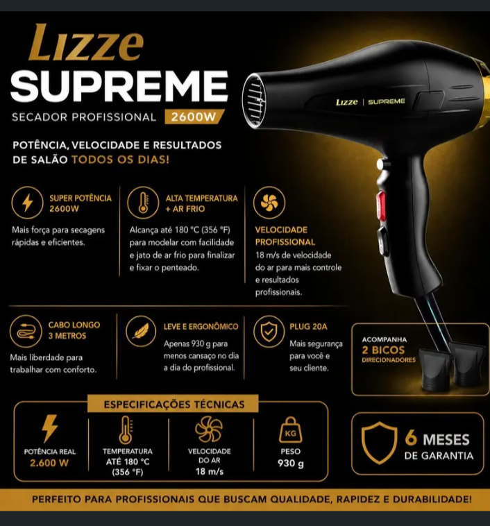 .SECADOR LIZZE SUPREME 2600W