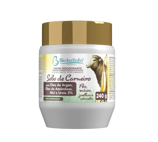 CREME SEBO DE CARNEIRO C/ ARGAN 240G BIO INSTINTO