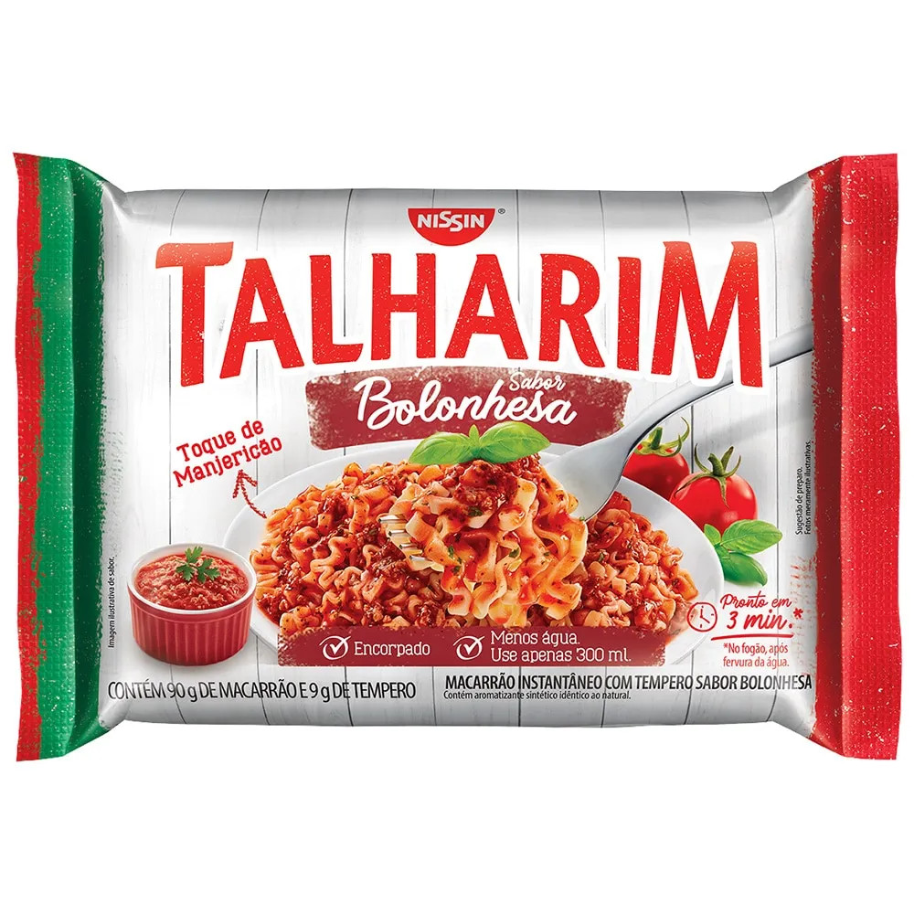 Nissin Talharim Sabor Bolonhesa