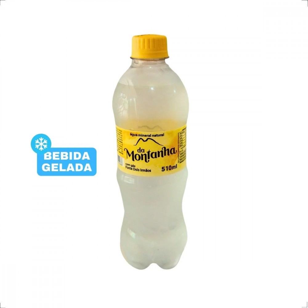 Água mineral com gás