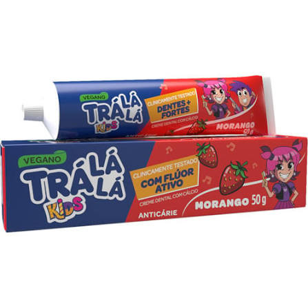 Creme Dental Trá Lá Lá Kids - Morango 50g