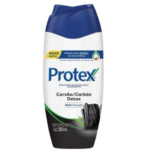 Sabonete Líquido Carvão Detox Protex 250ml