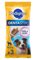 Petisco para Cães Adultos Raças Médias Dentastix Cuidado Oral Pedigree 3un