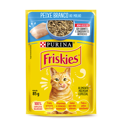 Sache Friskies Peixe Branco 85g 