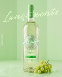 chopp de vinho blanc frisante 750ml pink moon 