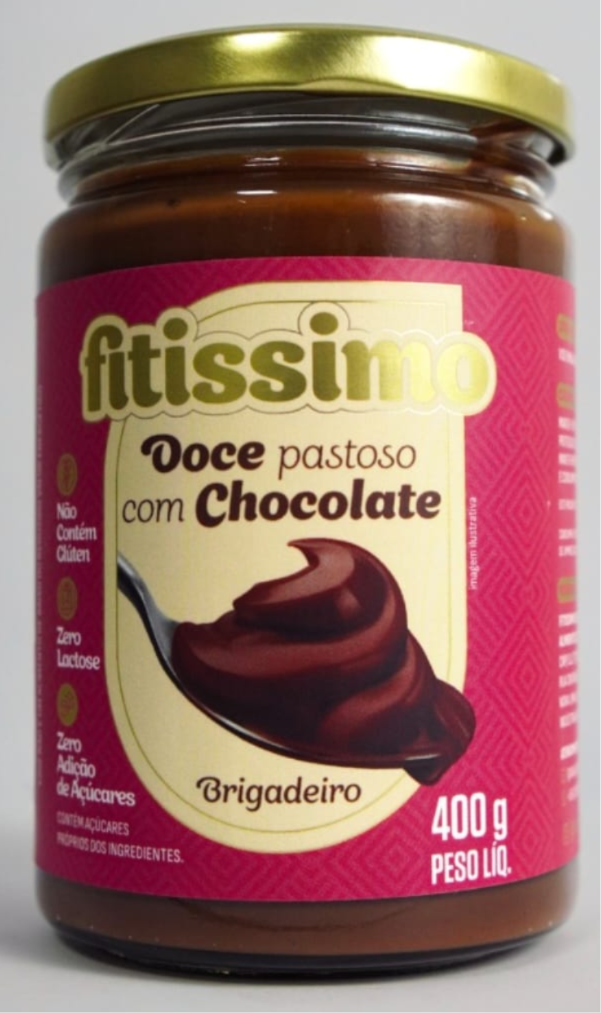 DOCE DE LEITE FITISSIMO C/ CHOCOLATE 400 GRAMAS.