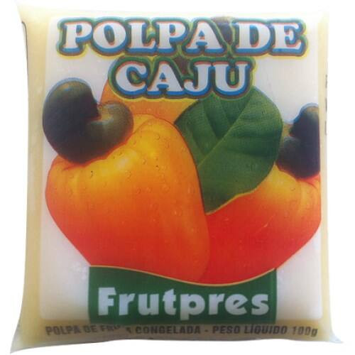 Polpa Congelada Frutpres Cajú Embalagem 100g