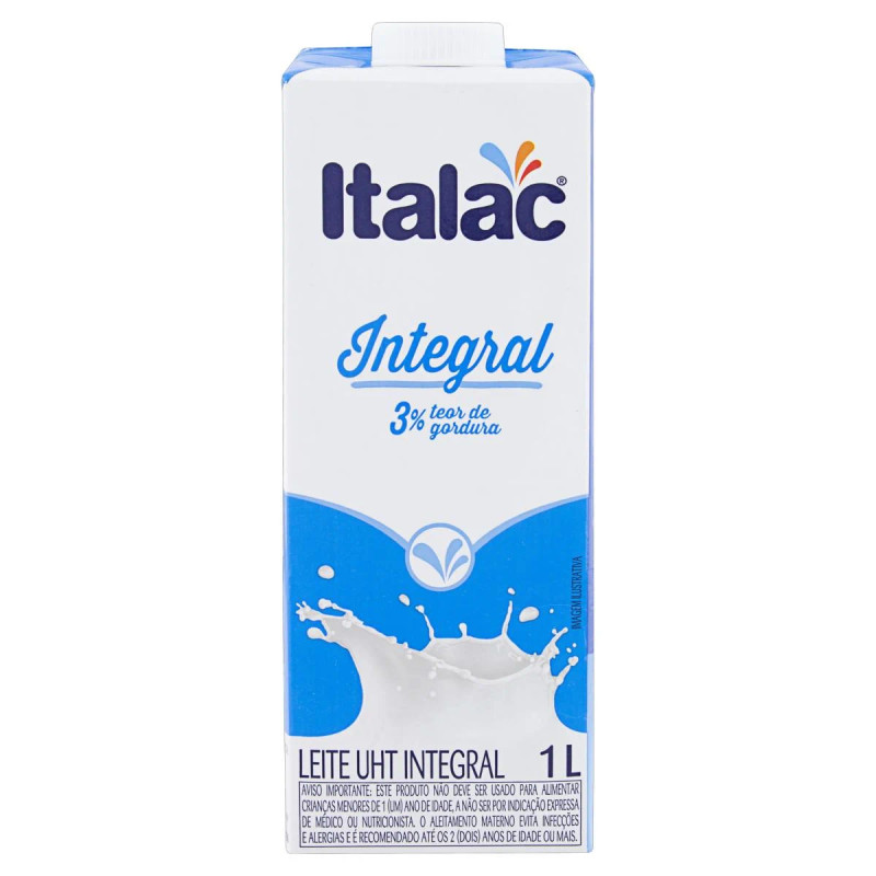 Leite italac integral 1L