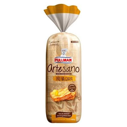 Pão Pullman artesano pão na chapa 500g 
