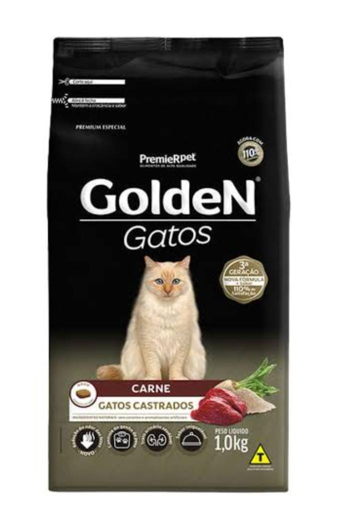 Golden Gatos Castrados Sabor Carne